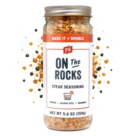 PS Seasoning On The Rocks - Bourbon Seasoning & Steak Spice Rub - Sweet and Smoky Rub for Grilling, All-Purpose Seasonings and Spices for Cooking Prime Cuts, Burgers, Pork, Chicken, Veggies