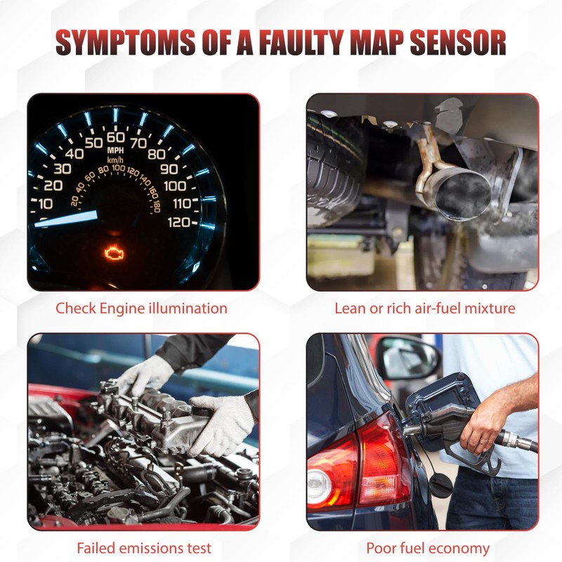 Sianxaido 2897334 Manifold Absolute Pressure Sensor Compatible with Cummins M11
