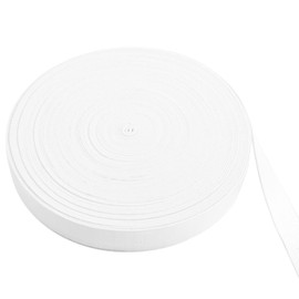 Waycreat Fascia elastica da cucito, 2,5 cm, 15 metri, colore: bianco