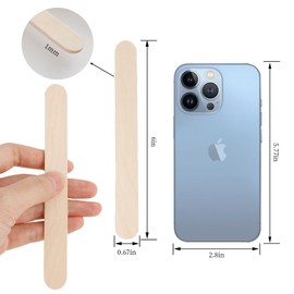 6”180Pcs Popsicle Sticks Craft Supplies Tongue Depressors Paint Sticks Waxing Sticks Tongue Depressors Wood Classroom Supplies Wood Sticks Crafting Supplies Jumbo Popsicle Sticks Eyebrow Wax Sticks