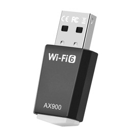 Vesaneae USB Bluetooth WiFi 6 Adapter for PC, Dual Band 5 GHz/ 2.4GHz Wireless Network Adapter, WiFi 6 AX900 for Laptop Desktop PC for Windows 7 8 11