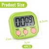 Farerkass Set of 4 Egg Timers, Digital Timer, Digital Stopwatch,