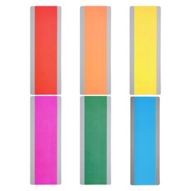 PATIKIL Reading Strips with Guide, 6 Pack Colored Overlay Bookmarks to Reduce Visual Stress Teaching Supplies, 6 Colors