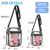 AROUVOG Clear Bag for Stadium Events Men&Women clear Crossbody bag