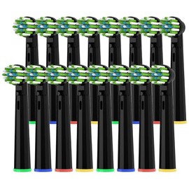 Lanveda Replacement Toothbrush Heads Compatible with Oral B Braun Pro 1000 Smart 1500 Toothbrush,16PC Electric Clean Brush Heads Refill for Cross/Floss/Sensitive/7000/5000