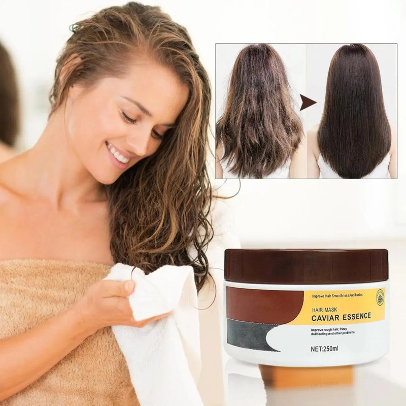 Hu 1pcs Caviar Essence Hair Mask Mascarilla Capilar De