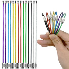 yuntop 21-Pack Stainless Steel Wire Key Loops - Heavy Duty Key Rings with 2MM Thick Wire for Hiking, Luggage Tags & ID Tag Keepers (6 Inches)