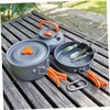 Generic Portable Camping Cookware Set Durable Cooking Pan Teapot for