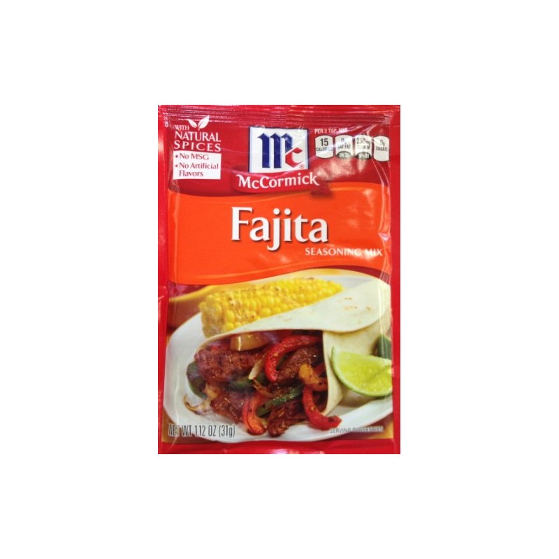 McCormick FAJITA Seasoning Mix 1.12oz (9 Packets)