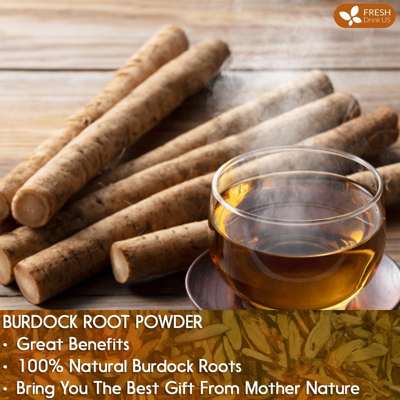 FRESHDRINKUS, Premium 20oz Burdock Root Powder, 100% Natural & Pure