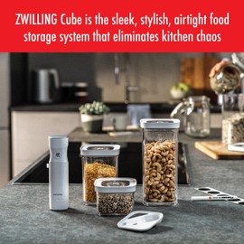 ZWILLING Fresh & Save CUBE Storage Organizer, 2S, 0.875-qt, Pantry Organizers and Storage, Plastic, BPA-Free Airtight Dry Food Storage Container for Storing Lentils, Dried Beans, Coffee and more