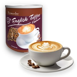 Victorian Inn Instant Cappuccino - English Toffee Flavor - Rich & Creamy Coffee Mix - Great Hot, Cold, or Blended - Ideal as Coffee Creamer - 2 lb Canister (Pack of 6)