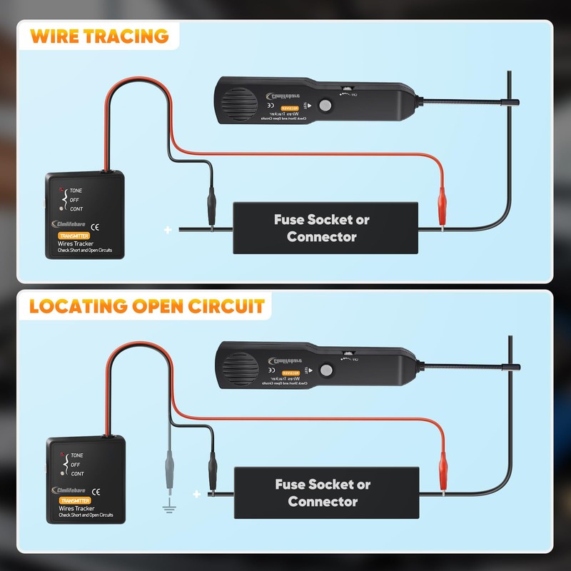 Wire Tracer Electrical,Circuit Tracer,Automotive Electrical Open&Short Finder Circuit Tester,Wire Cable