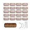 YANTAISIYU 20 Pieces 32mm Hairpieces Snap Clips U Shape Wig