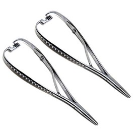 Dental Mathieu Needle Holder TC and Standard Tip 14cm (5.5") Pliers Forcep Orthodontics Surgical 2 Pieces Instruments