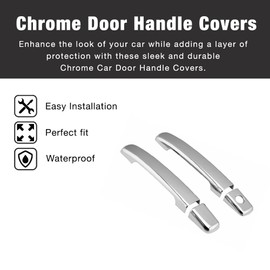 SEGADEN Chrome Plated Door Handle Cover Compatible with Nissan Frontier Pathfinder Xterra (2 Doors No Passenger Keyhole) XG7509A