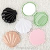 Framendino, 5 Pack Shell Shape Folding Compact Pocket Mirrors and