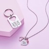 Melix HOME Gifts for Dad Necklace Jewelry, Father Daughter Keychain