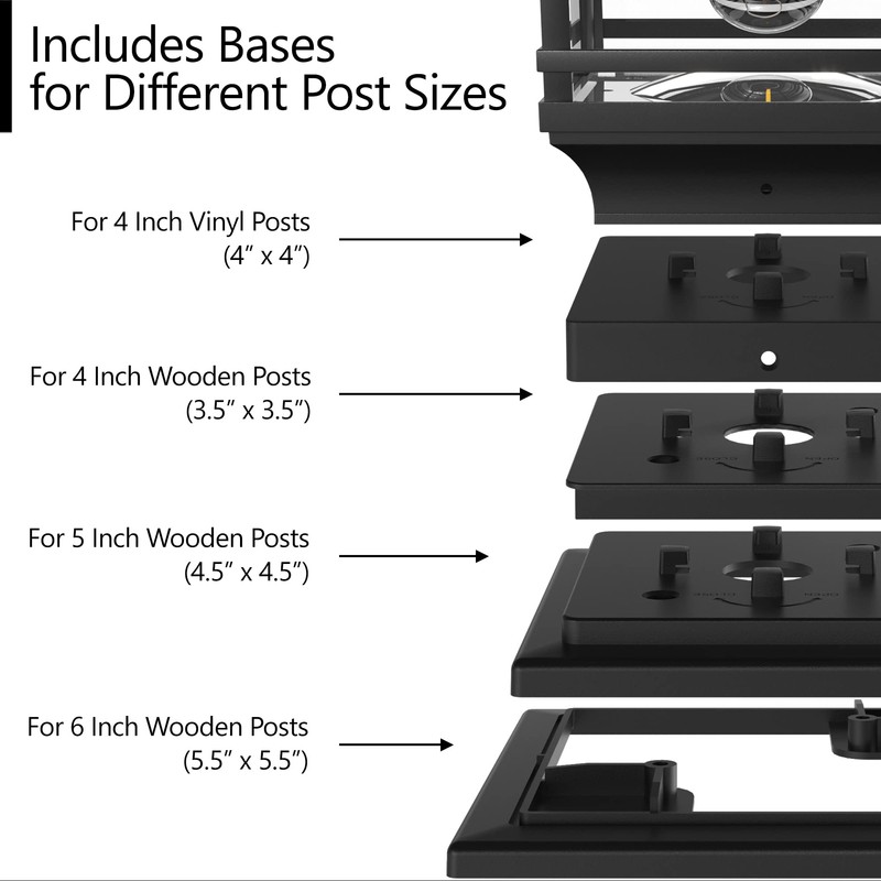 Davinci Lighting Edison Solar Outdoor Post Cap Lights - 4x4