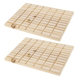 EMSea 2 x Wooden Pet Guinea Pig Rabbit Rat Scratching Board