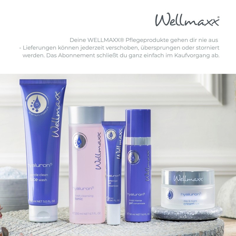 Wellmaxx Hyaluron⁵ Gentle Clean Facial Cleansing Cream, 150 ml