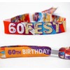 10 x 60FEST 60th Birthday Festival Birthday Party Wristbands Favours,