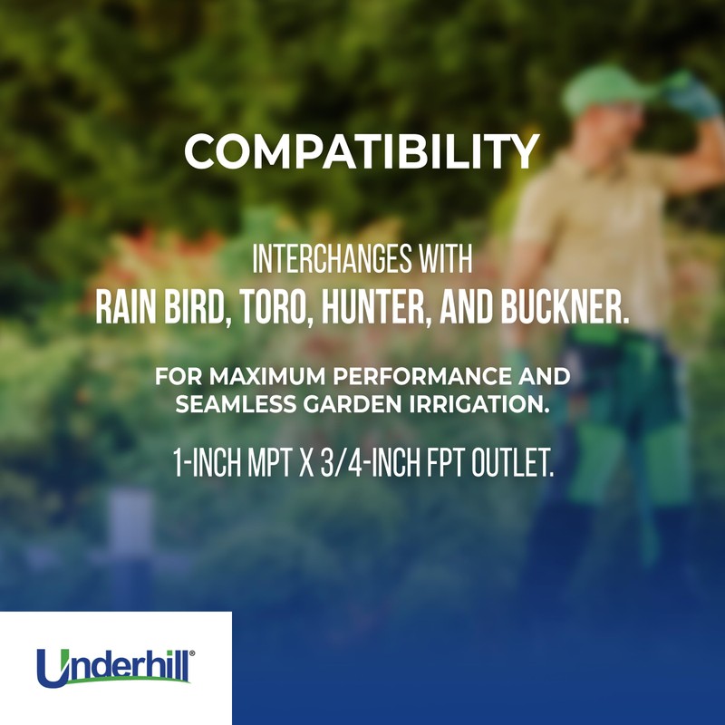 Underhill Quick Coupler Key Tool for Coupler Valve, 1-Inch MPT