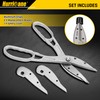 HURRICANE 12 Inch Aluminum Tin Snips with Replaceable Blades. Lightweight