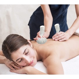 Heavens Tvcz Thai Herbal Massage Balls Spa Hot Compress Ball for Body Relaxing Spa Aroma Relaxes Ball Natural Products Professional and Refreshes Maintains Healthy Skin Relaxes and Refreshes Your Body & Mind