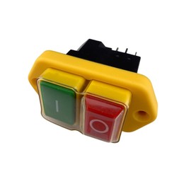 Trade-Shop On/Off Switch/Main Switch/Device Switch/Push Button CK21 16 A 250 V with 4 Connection Contacts for Stationary Machines such as Circular Saws