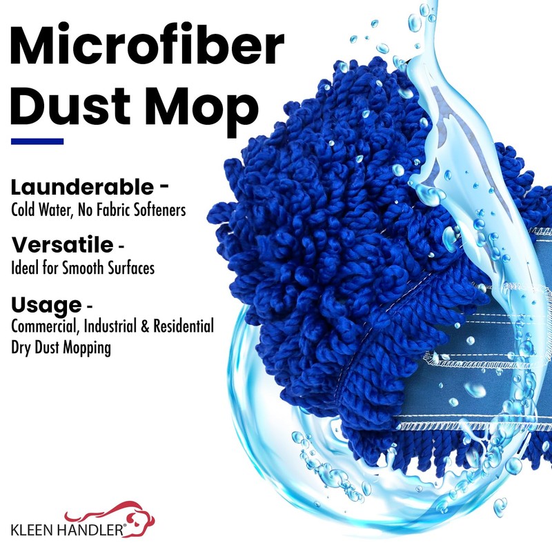 Kleen Handler - Mopa de microfibra de 24 pulgadas, repuesto