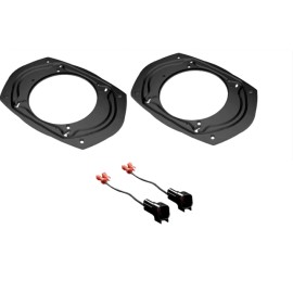Xscorpion 2pcs FORD 6x9 5x7 6x8 to 5.25" 6.5" Car Speaker Adapter Plate With Wire Harness