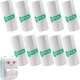 10 Rolls Thermal Printer Paper – Compatible with Dymo, Rollo, Zebra & More, for Label, Receipt & Barcode Printing