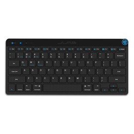JLab Go Wireless Keyboard, Connect Via Bluetooth or USB Wireless Dongle, Multi-Device Ultra-Compact for a Minimalist or Portable Set-Up - Color: Black