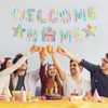 Iridescent Welcome Home Banner, Pre-Strung DIY Welcome Home Decorations