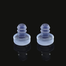 GDQLCNXB 80 Pieces Glass Table Top Bumpers Soft Stem Bumper Anti Collision Embedded Rubber Bumpers Cabinet Door Bumpers for Patio Table Glass Table Top, Fits 3/16 Inch Holes