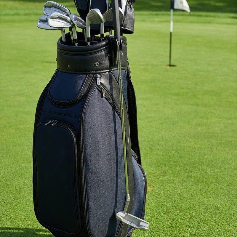 Lunarthos Golf Club Bag Clip - Black Plastic Putter Holder,