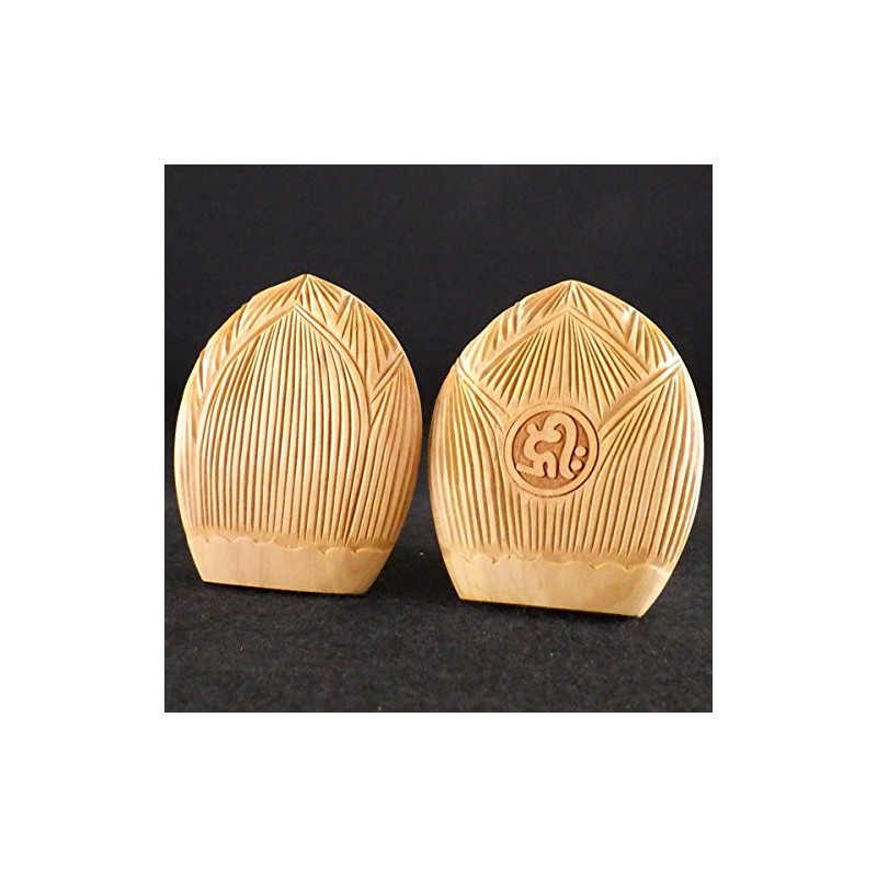 白檀 香合 Buddha Good Luck Zodiac Please 守本尊 (Child (Rat)