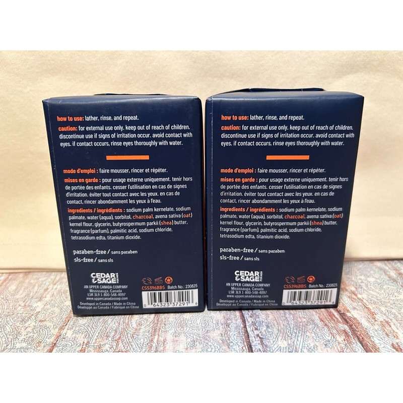 Cedar & Sage 2x Cedar & Sage For Men Bar