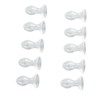 10pcs Hearing Amplifier Dome Silicone Ear Tip Earplug Replacement Accessory