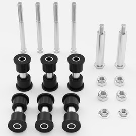 Drive-up Golf Cart Rear Leaf Spring Bushings Kit for EZGO TXT 1994-up Gas Electric Models, Bushing and Sleeves with Screws Nuts Replace OEM 1015583, 70289G0