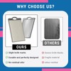 Leogony Double-Sided Titanium Chopping Board, Stainless Steel Cutting Board for