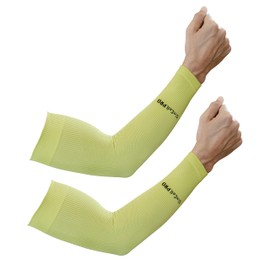 Slimcell Pro Arm Sleeves UV Protection Sport Unisex Volleyball Arm Protectors, Arm Warmers Cycling Men, Arm Warmers, Arm Warmers, Volleyball, Padel, Running, Tennis - Made in Italy, Neon Lime
