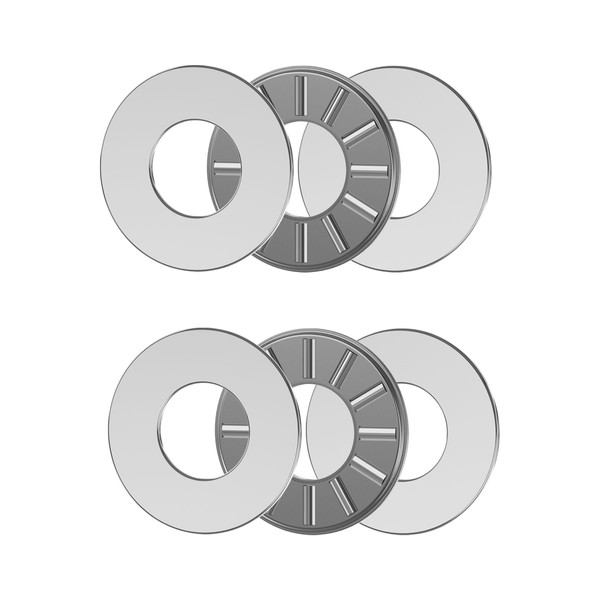 FOCMKEAS 2PCS NTA512 2TRA Thrust Needle Roller Bearings with Washers