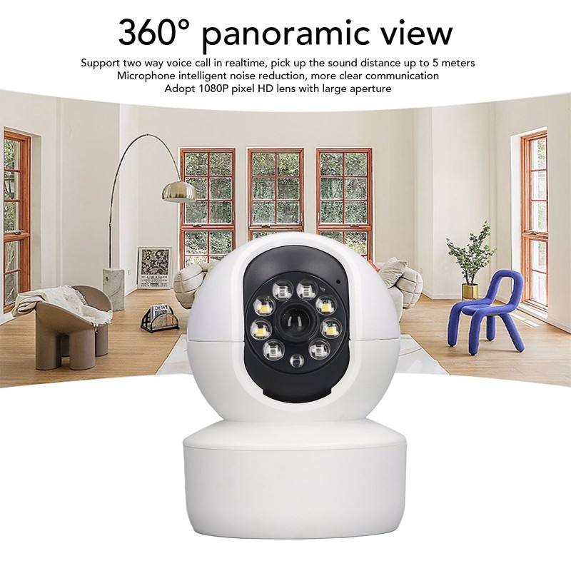 Security Camera HD Night Vision 1080p Intelligent PTZ 2 Way
