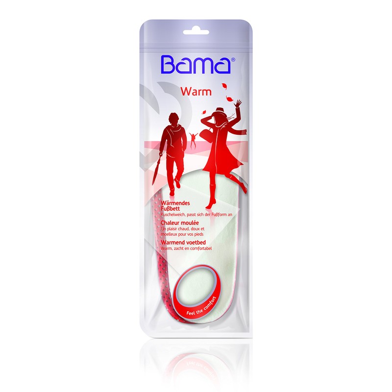 Bama 201700-999-44 Wärmendes Fussbett Warming Insole, Red, Size 44