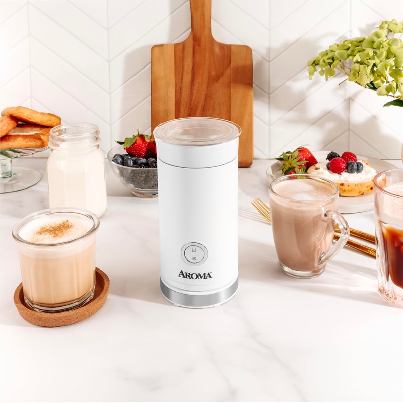 AROMA® 4-in-1 Cold & Warm Milk Frother and Steamer with