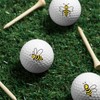 PLIGREAT 2 Sheets Cute Bee Golf Ball Markers 32 Pcs