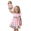 Doll and Girl Matching Unicorn Print Dress Daily Outfit for