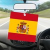 Spanish Flag | REUSABLE Double Sided Car Air Freshener